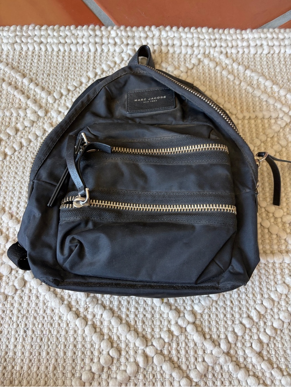 Marc Jacobs Black Nylon Mini Backpack